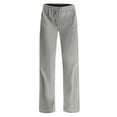 thumbnail image 4 of WENWU Women'S Pants Women Casual Pants Light Gray Baggy Pants Trouser Style Lounge Pants Women Wide Leg Pants Woman with Pockets Womens Summer Outfits, 4 of 7