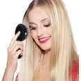 thumbnail image 5 of 2 piezas (negro) cepillos de pelo plegables con espejo de viaje, redondo, portátil, plegable, de bolsillo, mini peine para el pelo, compacto, tamaño de viaje, peine de masaje para hombres y mujeres, 5 of 5