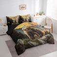 thumbnail image 3 of Castle Fairy Teens Animal Bear Twin Bedding Sets,Jungle Wildlife Bedding Comforter Set, 3 of 8
