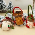 thumbnail image 4 of Bewildely Colgante de árbol de Navidad para regalo, bolsa de dulces, accesorio DIY multiusos, accesorios para el hogar, saco de azúcar, Kits de decoración para fiestas Forma de muñeco de nieve, 4 of 6