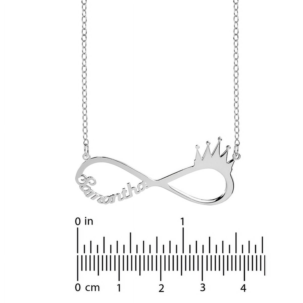 Crown Infinity Name Necklace