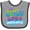 Heather and Black, variant on Inktastic Mechanic Grandpa Boys or Girls Baby Bib