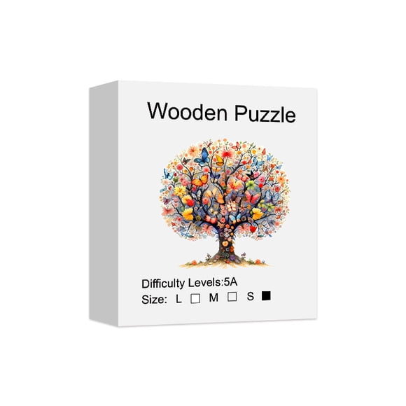 Tree of life Wooden Puzzle, Concentration Training For Adults, Hallowee Christma Birthday Holiday Gifts, Home Decor