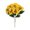 Yellow, variant on Flowers Floral Arrangement for Home Lifelike Five Forked Pansy Silk Greenery for Indoor Outdoor Use,12.6×7.09 inch,Purple