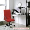 thumbnail image 3 of Funda de Silla de Oficina PiccoCasa Extensible Desmontable Con Cierres rojo medio, 3 of 11