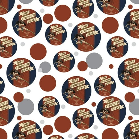 Wonder Woman Movie Love, Strength, Grace Premium Gift Wrap Wrapping Paper Roll