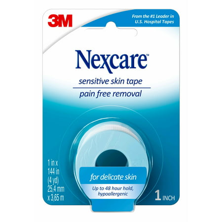 Nexcare First Aid Tape, 1 in x 4 yd (Best Medical Tape For Sensitive Skin)