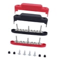 thumbnail image 3 of BAOSITY Power Distribution Block 250A 10 x Screws Terminals ,with Cover,Bus Bar Terminal Block 12V Battery Busbar for Boat Marine 1 pair red black, 3 of 8