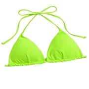 Triangle Bikini Top for Women String Halter Push Up Bathing Suits Top Swimsuit Tops