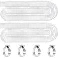 thumbnail image 1 of Replacement Pool Hoses for Above Ground Pools 1 1/4, 59" Long Above Ground Pool Hoses (White, 2 Pcs), 1 of 7