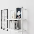 thumbnail image 5 of Nathan James Theo Industrial 5-Shelf White Ladder Bookcase with White Open Shelves and White Metal Frame, 5 of 9