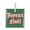 French, variant on 1 Pack - Believe Tempered Glass Christmas Ornament - 3 Inch Square