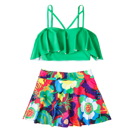 Divhosrg High Waisted Bikini Sets for Women Strapless  Bikini Sets for Women Cheeky  Bathing Suit for Women  Women s Swimwear Rash Guard  Green Swim Suits for Women 2025 Plus Size 3XL
