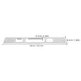 thumbnail image 2 of Minkissy 2Pcs Stainless Steel Door Lock Strike Plate Security Enhancement for Wooden Doors, 2 of 8