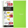 thumbnail image 2 of Five Star Wirebound Notebook, 3-Subject, 150 Wide-Ru Sheets, 10.5 x 8 Inch Sheet Size, Lime (72116), 2 of 5