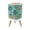 Color 4, variant on Small Trash Can with Lid Whimsical Butterfly Wildflower Crescent Moons Midnight Blue 1.8 Gallon Dog Proof Trash Can Round Garbage Can Waste Bin Wastebasket for Bathroom Bedroom Living Room
