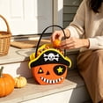 thumbnail image 4 of Gqtwoy Halloween Felts Candy Bucket, Multi Cartoon Design, Handheld Goodie Bag, Reusable Storage Tote for Halloween Parties, Festive Event Accessory, 4 of 6