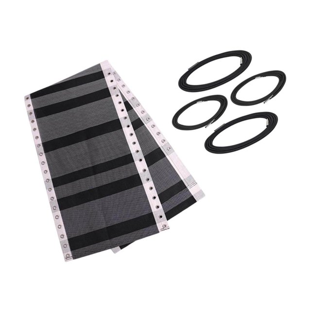 fastboy recliner Replacement Fabric Waterproof Replacement Fabric for Lawn Back Yard Black Grey + Rope