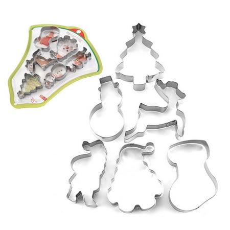 

Premium Christmas Gifts For Kids Gift For Husband In Clothing Christmas 3D Cookie Molds 6 Piece Cake Molds Diy Baking Tools Cookie