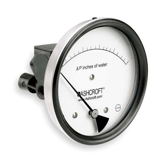 Ashcroft Pressure Gauge,0 to 10 In H2O 451134EDRQMXCYLM10IWD
