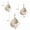 White 3PCS, variant on Hand Woven Cotton Rope, Bird's Nest Net, Water Droplet Net Bag, Hemp Rope, Hook Woven Fruit and Vegetable Storage Bag, Plant Wall Hanging Bag