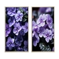 thumbnail image 2 of Designart "Photo of Whispering Violets II" Violets Framed Wall Art Set Of 2 - Purple Floral Gallery Wall Frame Set For Home Decor, 2 of 7