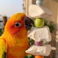 thumbnail image 4 of Cuttlebone Chew Toy for Parrots and Birds, Natural Beak Grinding Stick for Cockatiel Budgie and Lovebird, Hanging Cage Accessory for Boredom Relief, Beak Conditioning Bird Cage Toy, 4 of 6