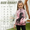 thumbnail image 7 of Pzuqiu Horse Print Girls Zip Up Sleeveless Vest 11-12 Personalized Toddler Girl Clothes Breathable Fall Winter Warm Outerwear With Pockets Comfortable Fall Outfits for Girls, 7 of 7