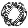 thumbnail image 6 of Foreside Home & Garden Modern Black Matte Metal Plaid Sculpture – Tabletop Decorative Accent, 6 of 6