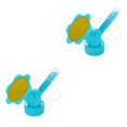 thumbnail image 3 of Matsuzay Regaderas Aspersor Boquilla portátil 2Conjunto Azul, 3 of 6