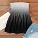 thumbnail image 4 of Gibobby Camiseta sin mangas Bandeau sin tirantes a rayas para mujer, camiseta informal sin mangas para vacaciones de verano, camiseta holgada de tubo para vacaciones(Negro,XG), 4 of 5
