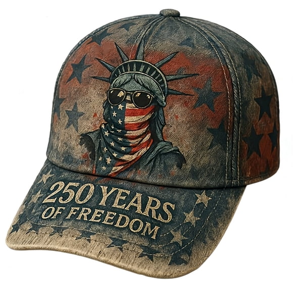 Washed Baseball Cap for Commemorative Anniversary Adjustable Snapback Hat BaseWear Everyday Casual Everyday Wear All-Season Garb