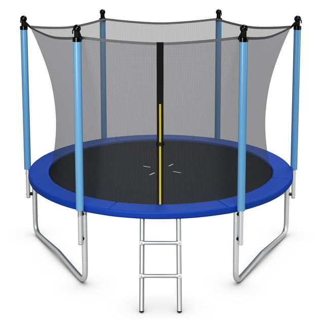 Patiojoy Trampoline Récréatif de 10 Pieds pour Saut et Exercice, Certifié ASTM, Approuvé, avec Filet d'Enceinte