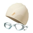 thumbnail image 2 of Gafas de natación con gafas de natación gafas resistentes a agua portátiles Beige, 2 of 8