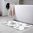 thumbnail image 6 of Trendy Bright Floral Pattern in The Bath Rugs 16x24 Inch Non Slip Bath Mat Quick Dry Absorbent Thin Bath Rug Fit Under Door Washable Bath Floor Rugs for Bathroom Bathtub Shower Sink,Multi 8, 6 of 6