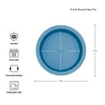 thumbnail image 3 of KitchenAid Aluminized Steel Nonstick 9-inch Round Cake Baking Pan, Blue Velvet, 3 of 8