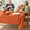Bison-70" x 52" (Rectangular), variant on Cameron Tablecloth (white 52" X 70" Rectangular)