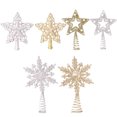 thumbnail image 3 of De Decoración Para Árbol De Navidad, Diseño De Copo De Nieve, Estrella Para Árbol De Navidad, Estrella Brillante Para Árbol De Navidad Para Adornos Navideños. 2 Piezas Minnieouse HA040436-02, 3 of 6