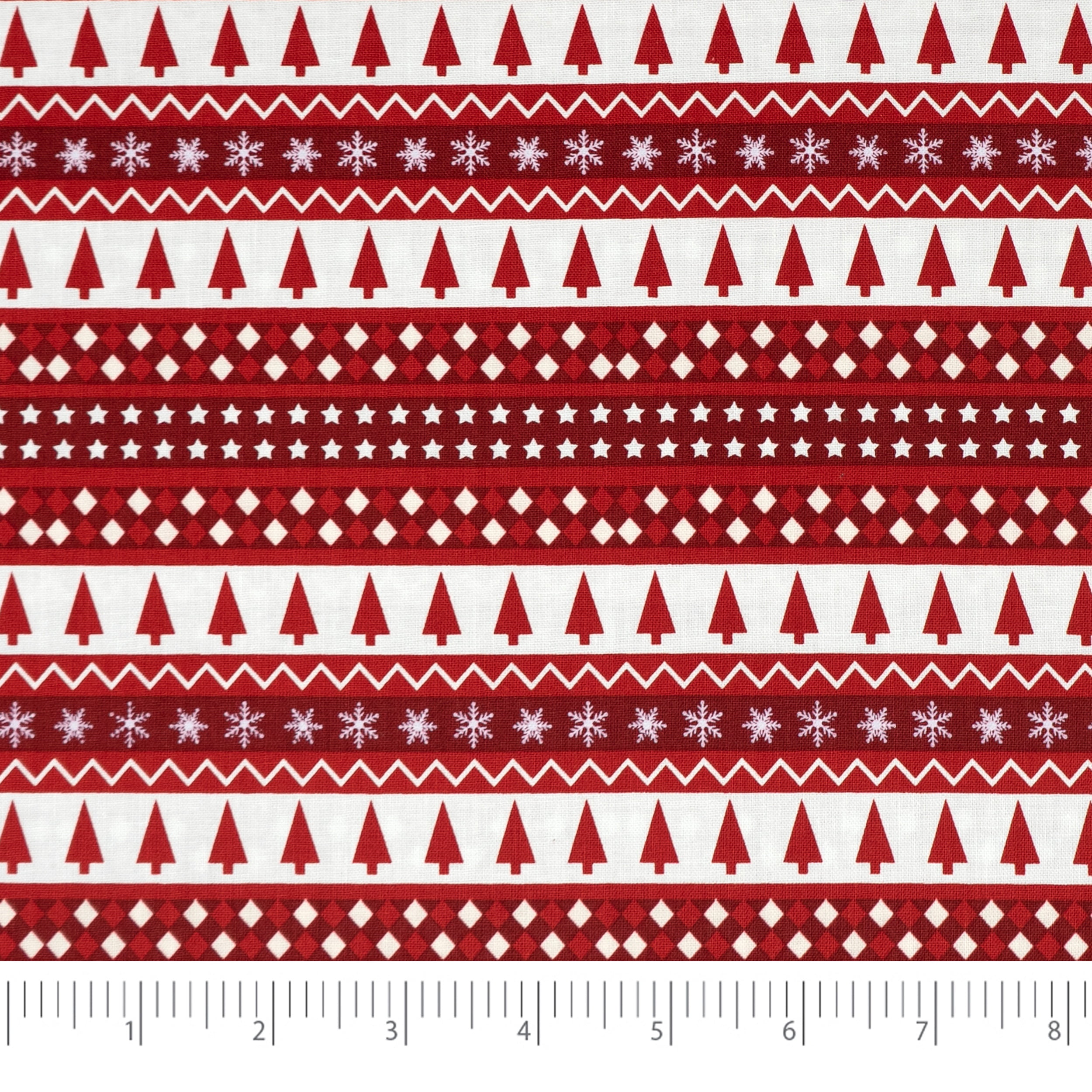 Singer Cotton Print Fabric, 100% Cotton, 1 Yard Precut, Penguin Trees