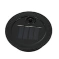 thumbnail image 2 of LuxenHome 6-Inch Black Metal Rain Solar Powered Outdoor Decorative Lantern, 2 of 6