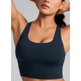 thumbnail image 3 of CRZ YOGA Naked Feeling Scoop Neck Sports Bras,Removable Pads,Strappy Back, for Women, 3 of 6