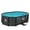 SkimmerPlus Pump (9ft 10in x 6ft 7in), variant on Funsicle 9'10" Oasis Designer Above Ground Pool with Pump, Oval Frame, Dark Herringbone