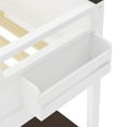 thumbnail image 5 of Harper & Bright Designs Queen Size Loft Bed with Built-in Desk and Shelves, Space-Saving Wooden Loft Bed Frame with Storage Box and USB Charging Station for Teens Adults, White, 5 of 13