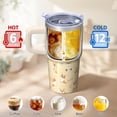 thumbnail image 6 of 20OZ Dog Design Tumbler with Handle Straw and Lid Paw Print Travel Tumbler Cute Coffee Cup for Women Friends Unique Holiday Birthday Gifts Durable and Long Lasting, 6 of 6