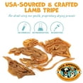 thumbnail image 3 of Pack Approved Lamb Tripe - Single Ingredient & Dehydrated Dog Treats - Lamb Treats for Sensitive Stomach - No Hide Dog Chews Tripe - 10oz, 3 of 10