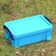 thumbnail image 2 of 4 Cajas De Muebles Para El Hogar, Caja Con Pestillo De 0,5 L, Colorida Con Tapa, Estuche Sellado Para Alimentos, Azul 4 piezas, 2 of 8