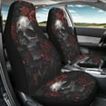 thumbnail image 4 of Uorisanigo Skull Rose Car Seat Covers 2 Pcs Car Seat Covers Front Seats Only Waterproof Breathable Easy to Install Anti-Slip Back Fabric Universal Fit for Auto Truck SUV, 4 of 7