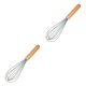 thumbnail image 3 of Wosthever Utensilios de cocina de silicona Mango de Antióxido Lavable Utensilios de cocina portátiles Accesorios de herramientas de Gris Zeigen Sie als Bilder, Schneebesen 2piezas, 3 of 6