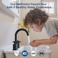 thumbnail image 3 of TVOFEK Black Bathroom Faucet for Sink, 8 Inch Widespread 2‑Handle Vanity Faucets, 316 Stainless Steel with Metal Drain & Supply Hoses, WaterSense Certified, 3 of 15