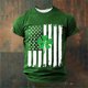 thumbnail image 1 of Tops para hombre, blusas y camisas de manga corta con cuello redondo para hombre, jersey informal con cuello redondo estampado para hombre, pantalones cortos deportivos para fitness, blusa de poliéste, 1 of 4